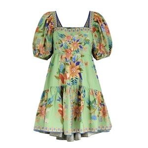 NEW FARM RIO Green Bright Yard Mini Dress size small